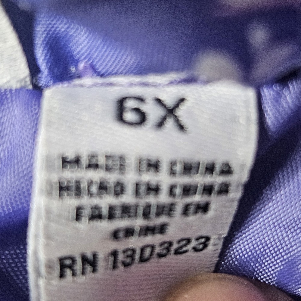 Kids Headquarters girls' size 6x purple and pink floral puffer vest. - Picture 5 of 6